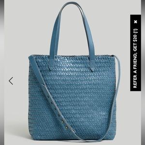 Madewell The Medium Transport Tote: Woven Leather Edition